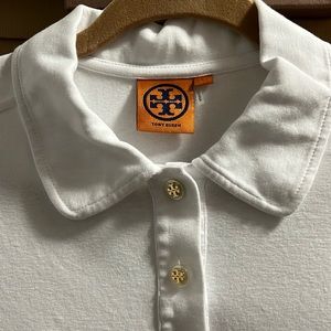 Tory Burch cotton polo shirt in white size L